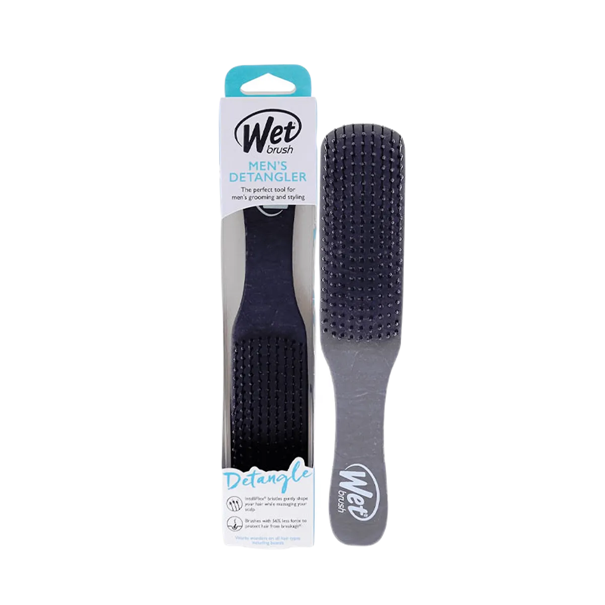 WetBrush Mens Detangler Black Leather