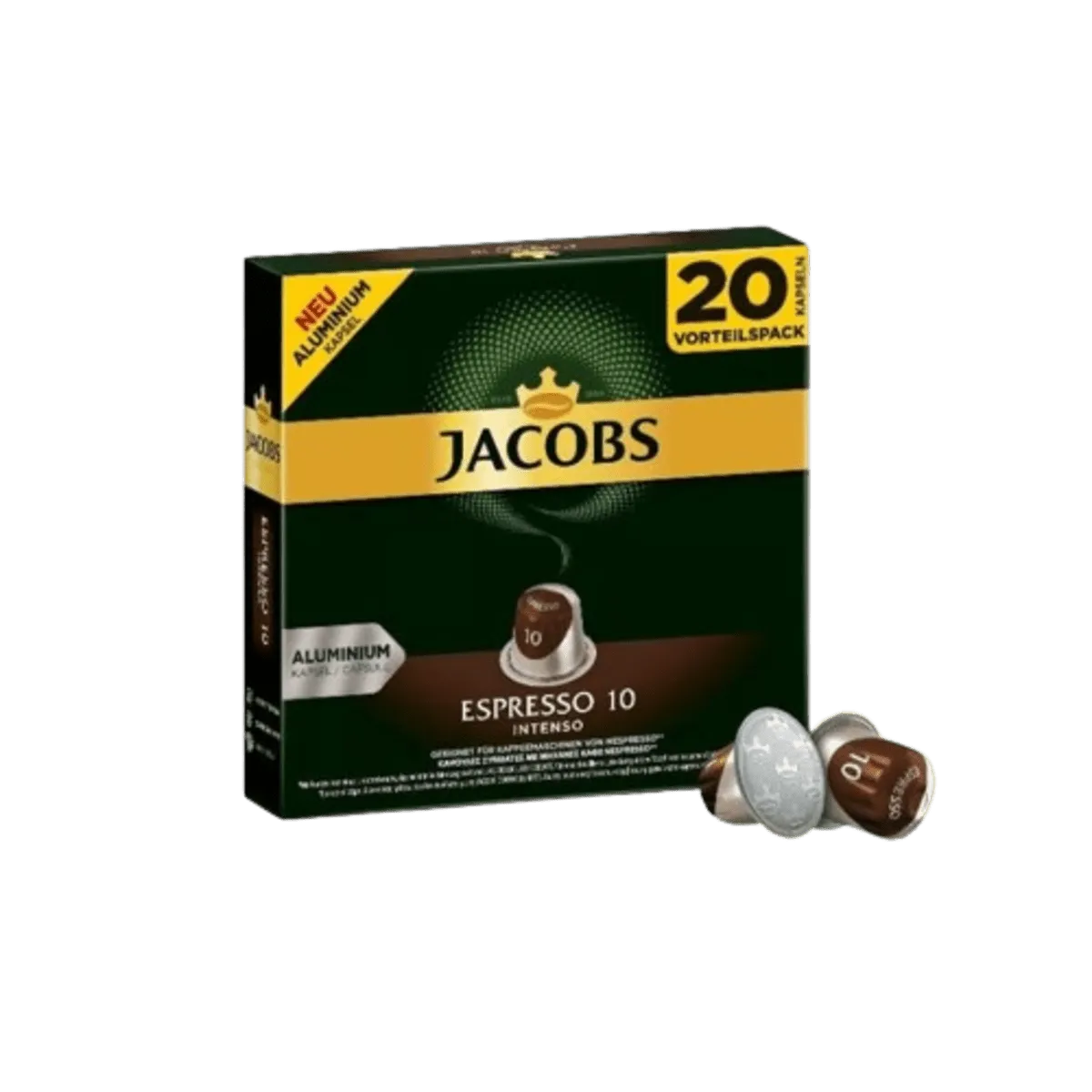 Jacobs Kaffee-kapseln Espresso10 Intenso 20 Capsules