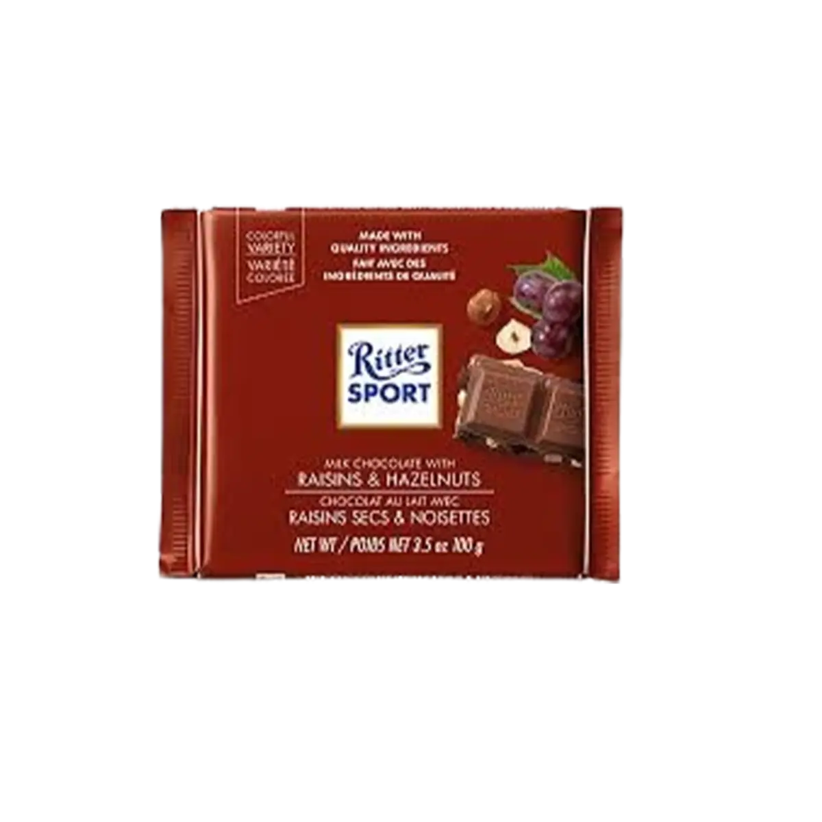 Ritter Sport Raisins Hazelnuts 100G