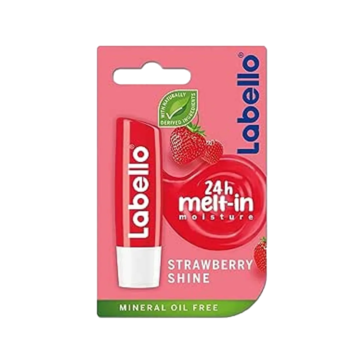Labello Lip Care Lips 5.5Ml Strawberry Shine New