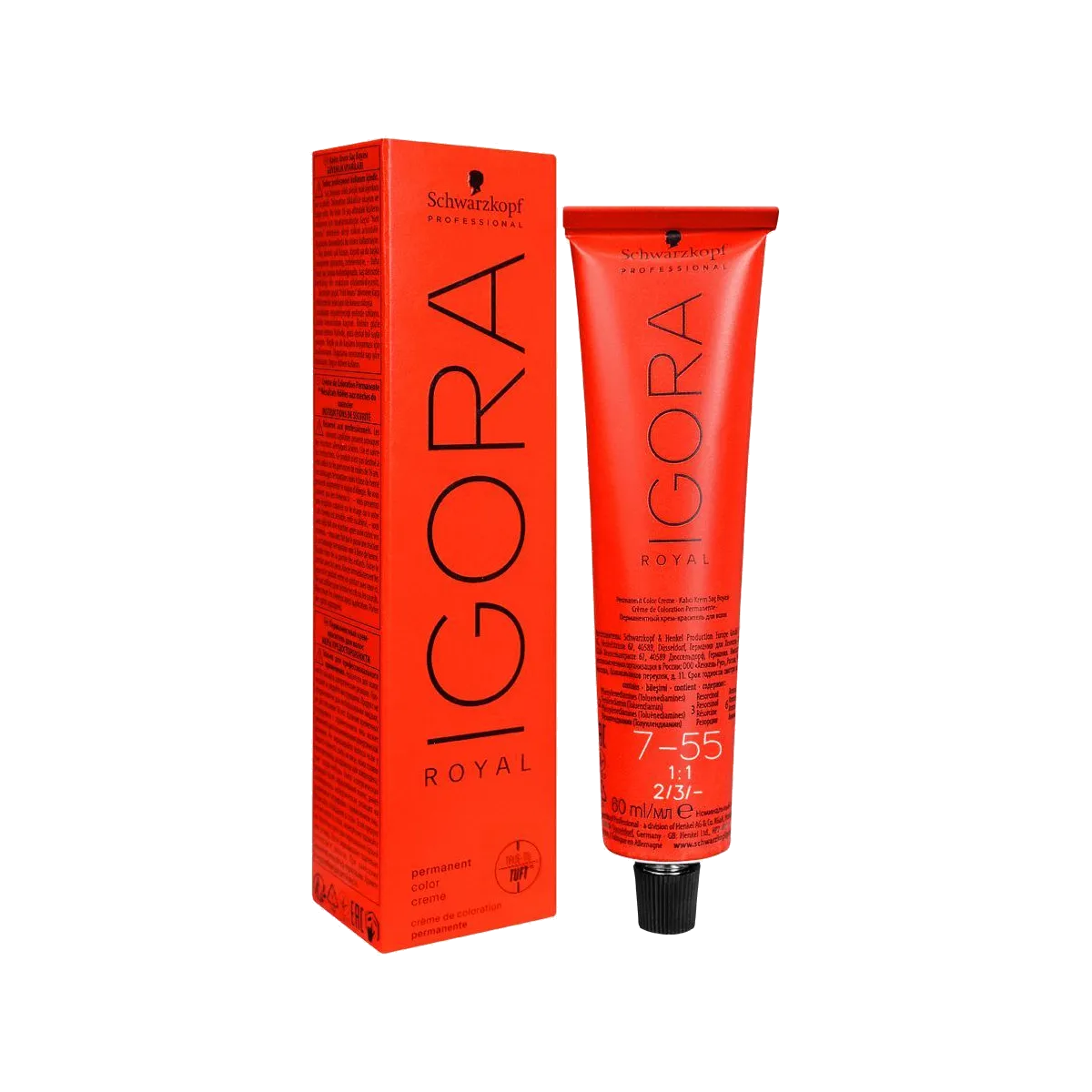 Schwarzkopf Igora Royal Hair Color Blonde Gold Extra 7-55 60Ml