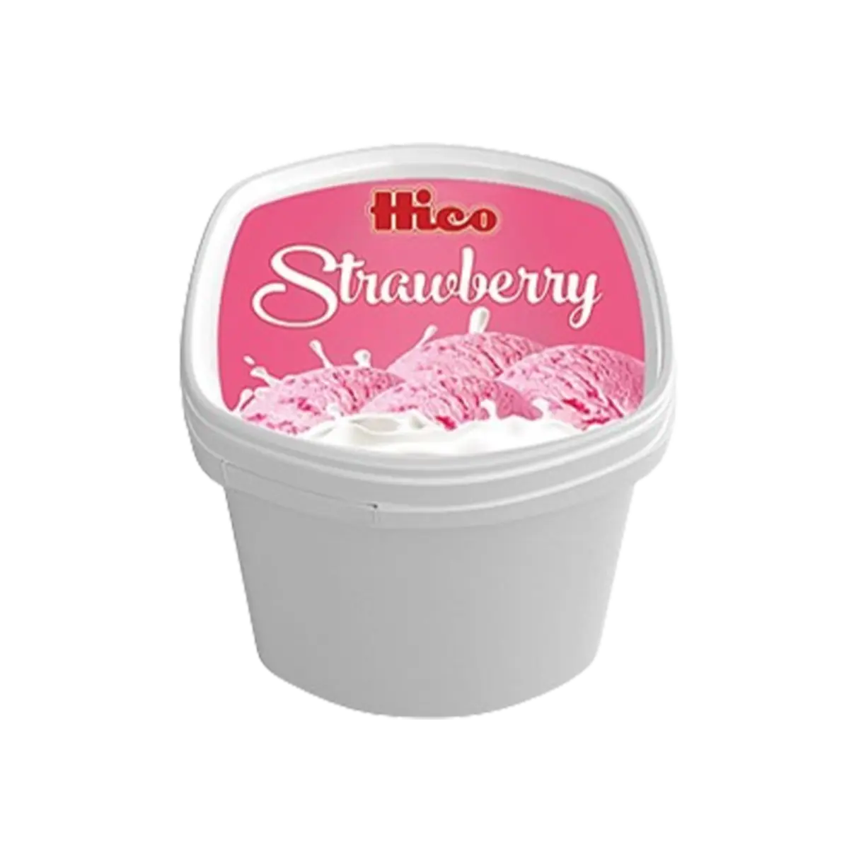 Hico Ice Cream Strawberry Brick Pack 750Ml