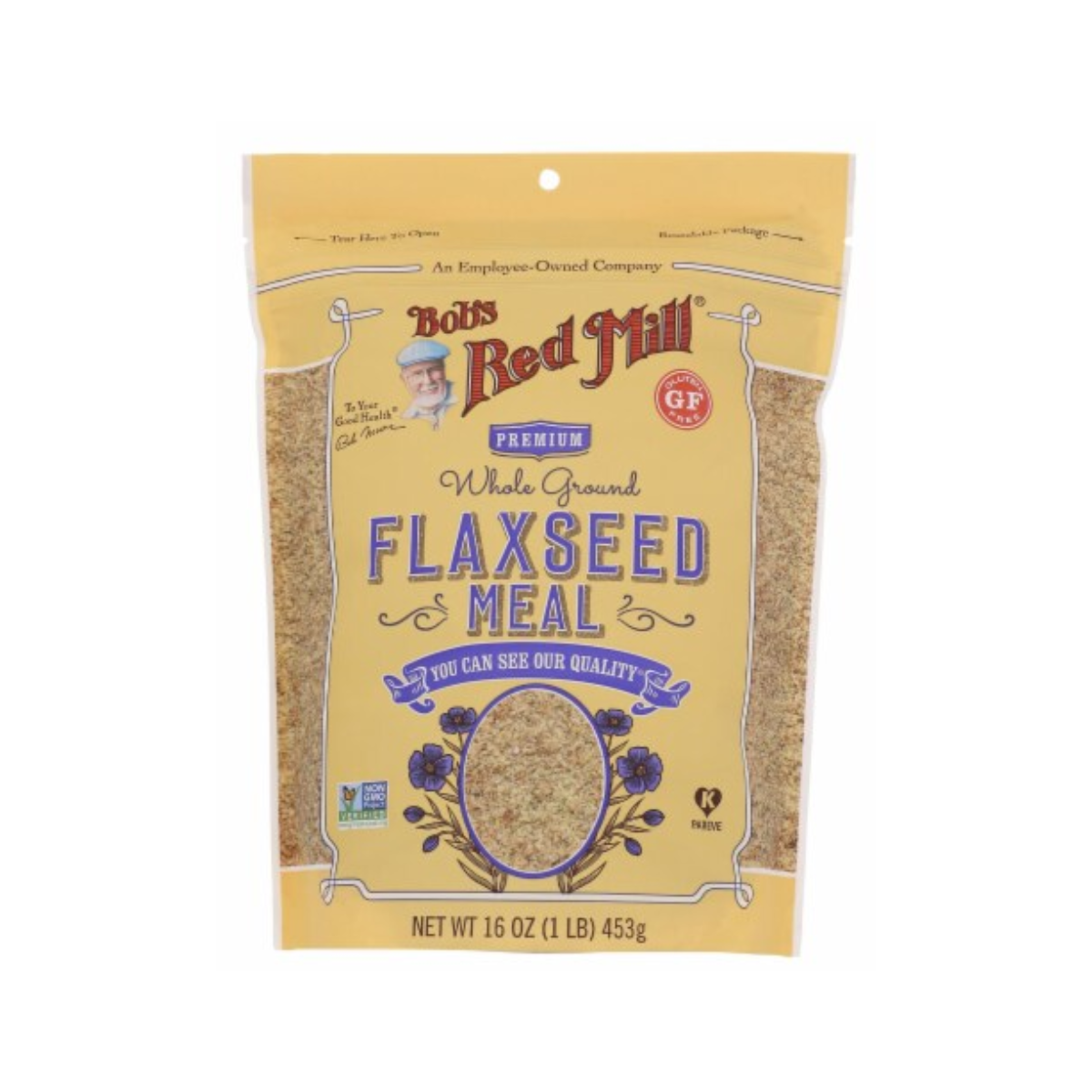 Bob's Red Mill, Premium Whole Ground Flaxseed Meal Gluten Free, Case Of 4, 16 oz