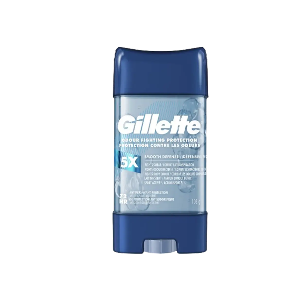 Gillette Antiperspirant And Deodorant For Men Clear Gel 108G