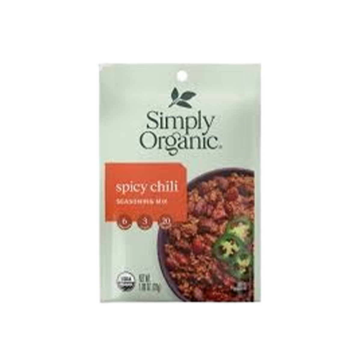 Simply Organic, Seasoning Mix Spicy Chili, Case Of 12, 1 oz