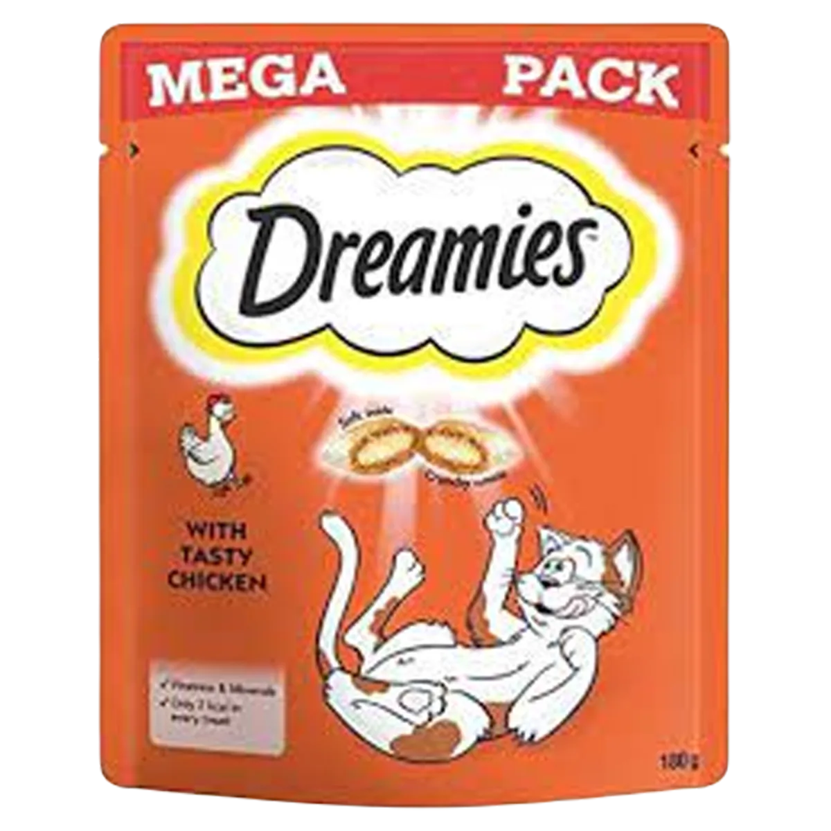 Dreamies Cat Food Mega Pack Chicken 180g
