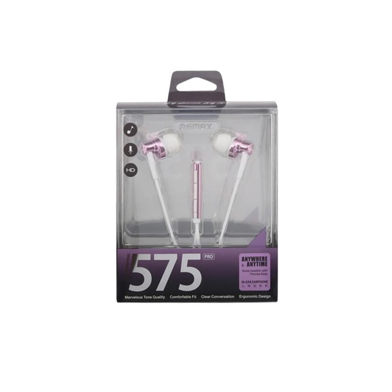 Remax RM-575 Pro In Ear Headphone - Silver