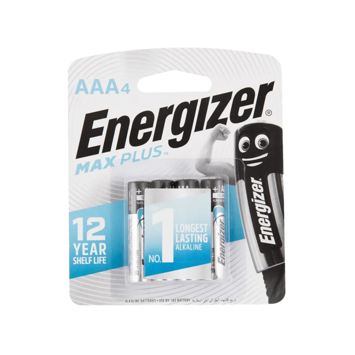 Energizer Max Plus AAA Battries 4 Pack