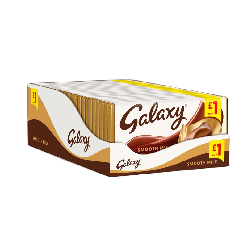 Galaxy Smooth Milk Chocolate Pack 244g Made in UK