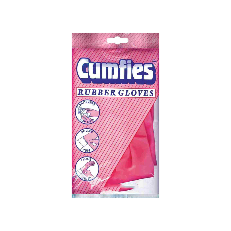 Cumfies Rubber Gloves Medium Dishcloths Dusters