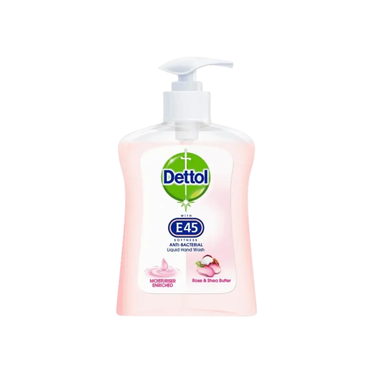 Dettol Liquid Hand Wash E45 Rose Shea Butter 250Ml
