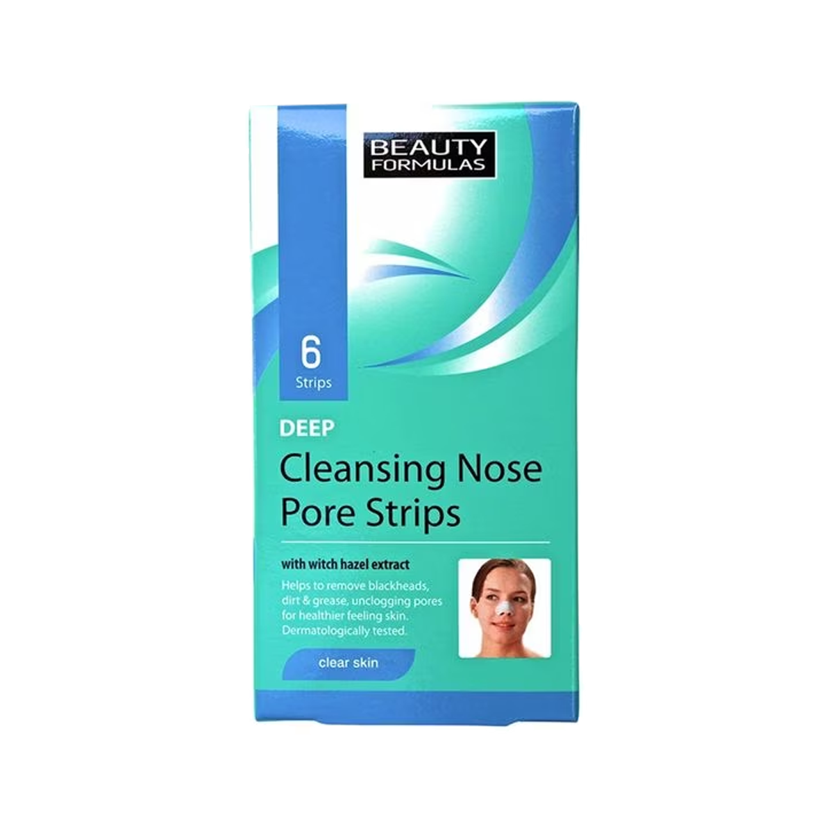 Deep Cleansing Nose Pore Strips Beauty Formulas 6 pieces