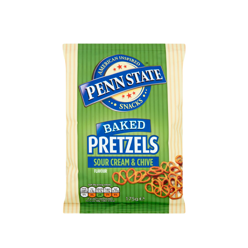 Penn State Baked Pretzels Sour Cream & Chive 175g