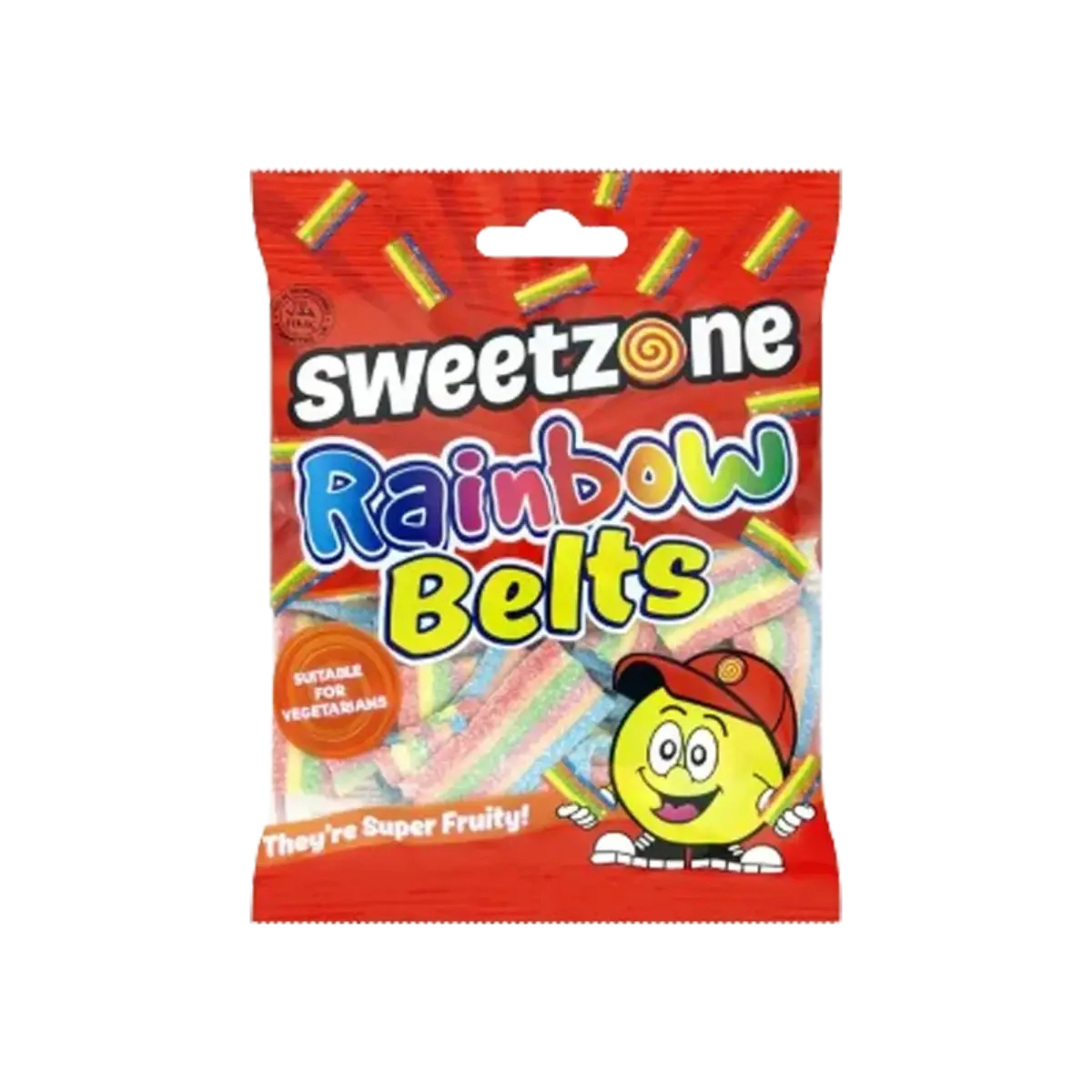 Sweet Zone Candy Rainbow Belts 90G