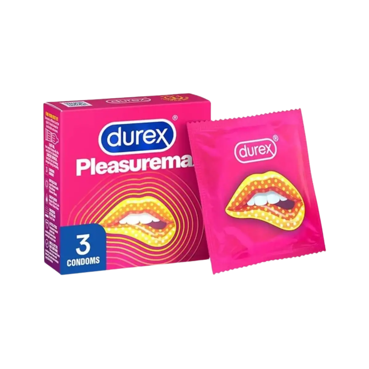 Durex Condoms Pleasuremax, 3Count