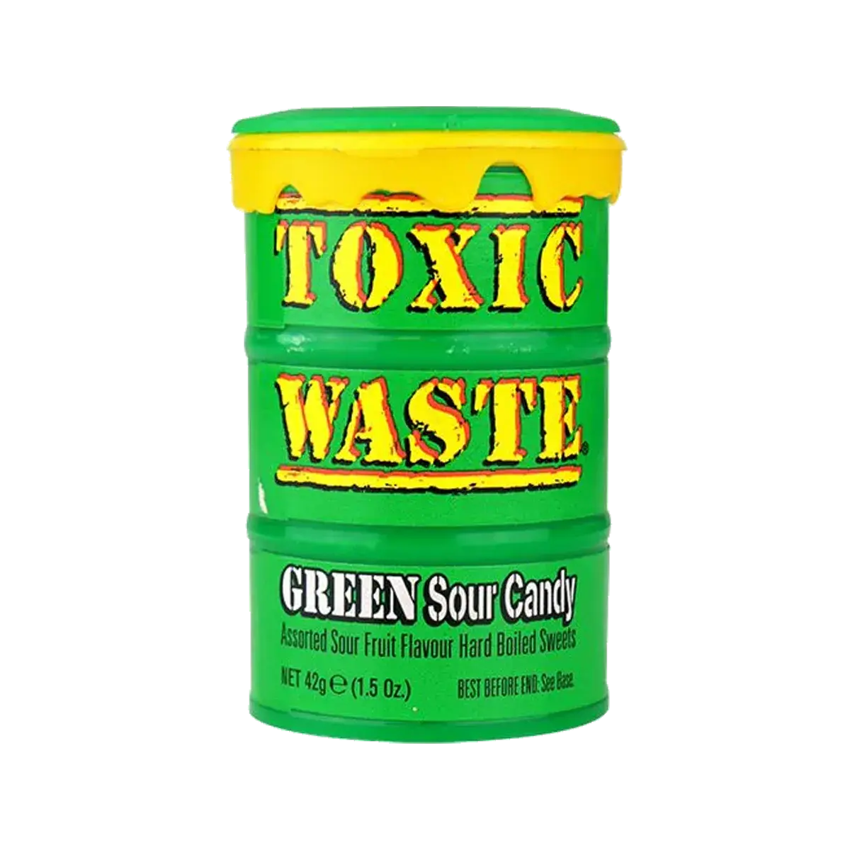 Toxic Waste Green Sour Candy Drum 42G