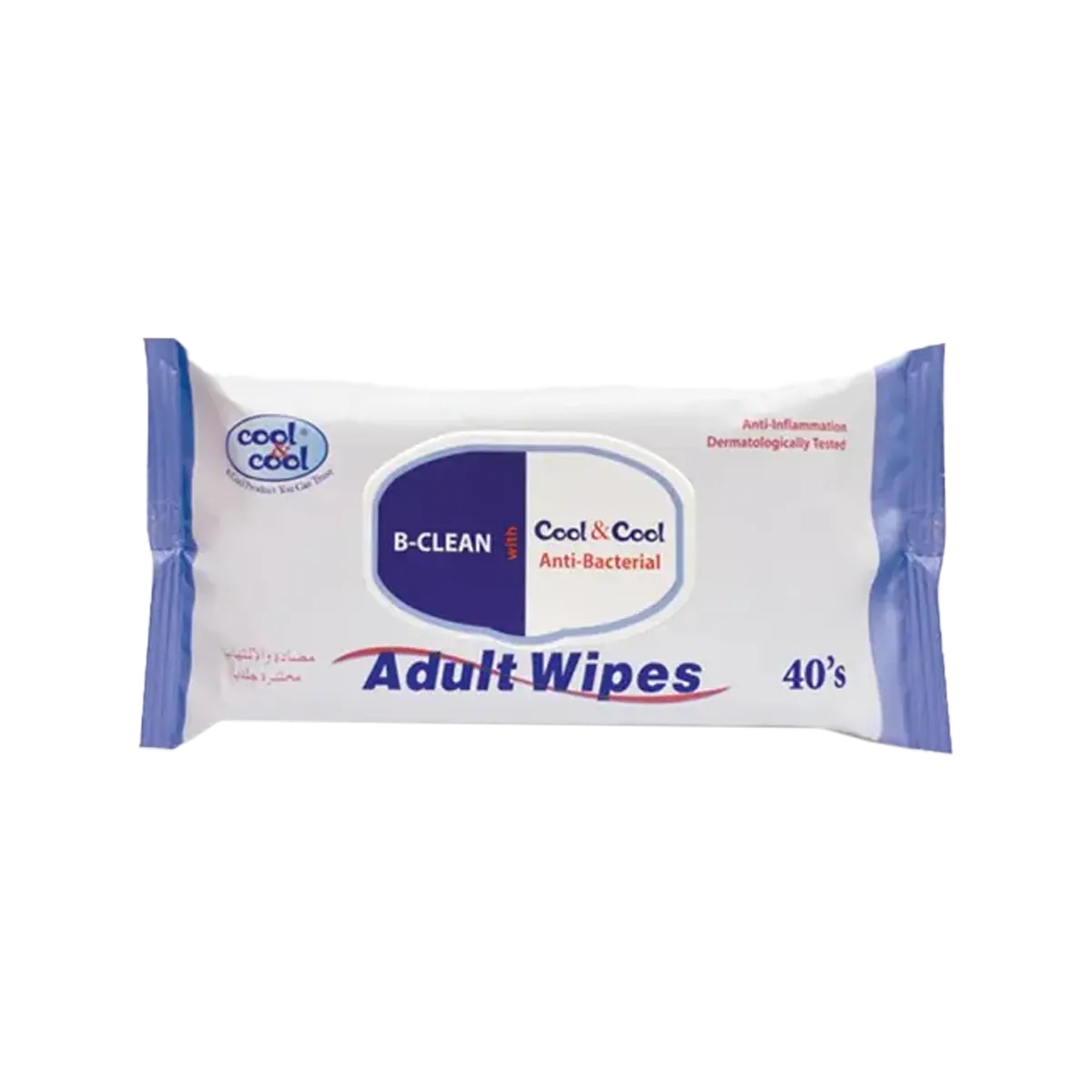 Cool&Cool Adult Wipes 40Pc