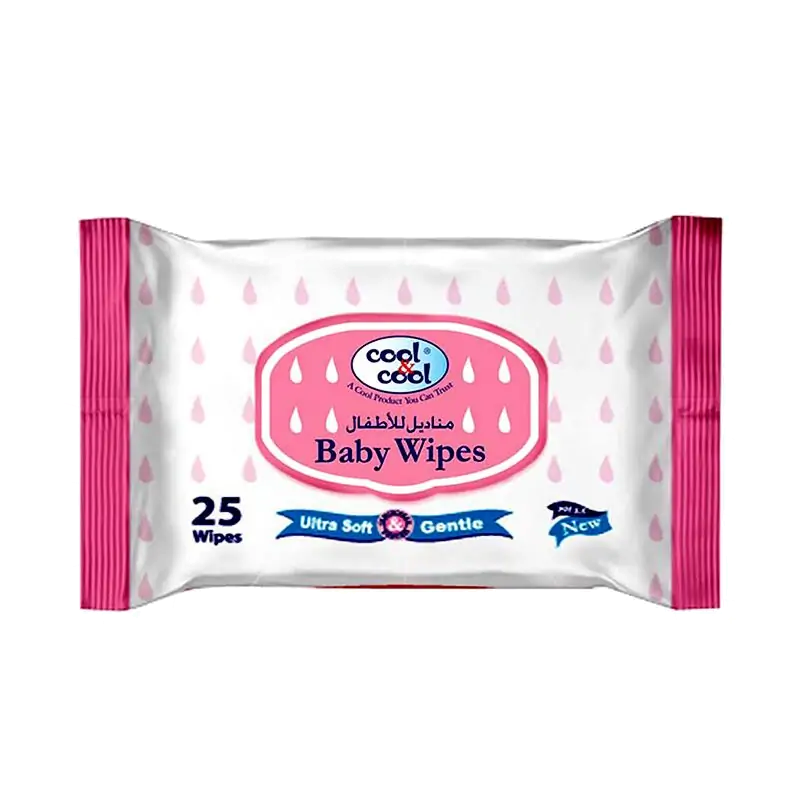 Cool n Cool Baby Wipes 25s