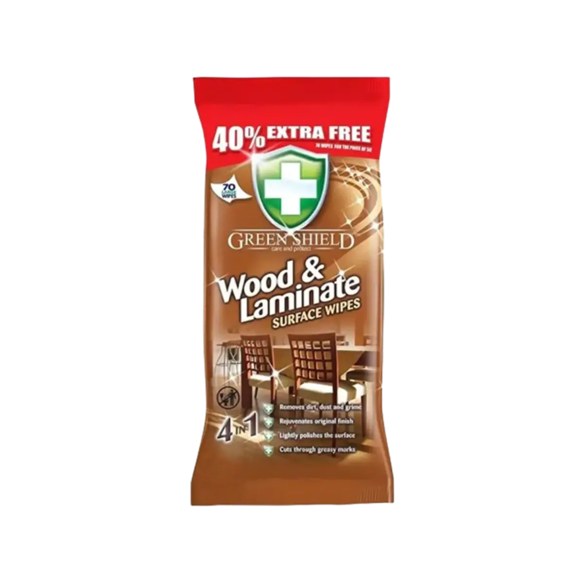 G.Shield Wood & Laminate Wipes 70S