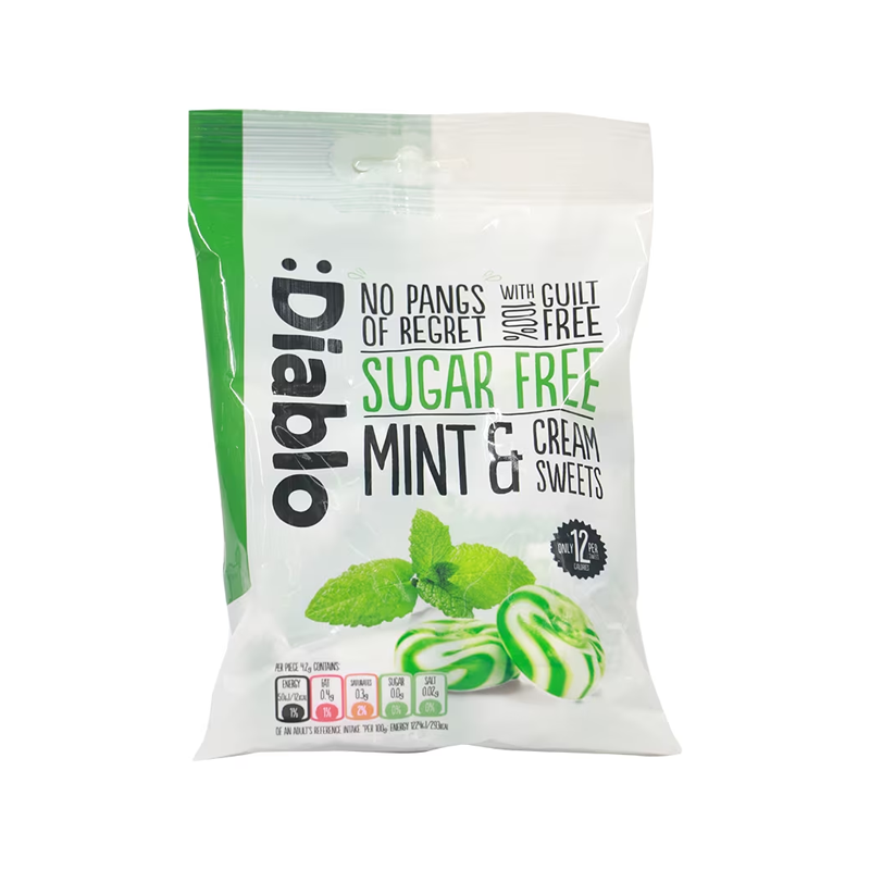 Diablo Sugar Free Candy Mint & Cream 75g