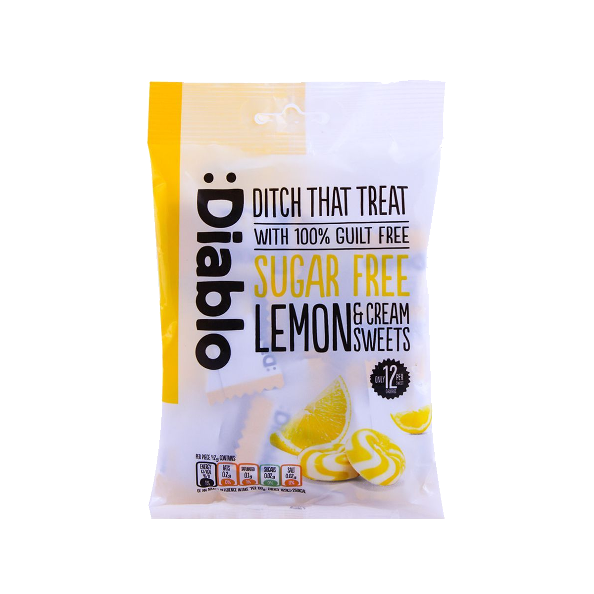 Diablo Sugar Free Lemon Cream Sweet 75gm