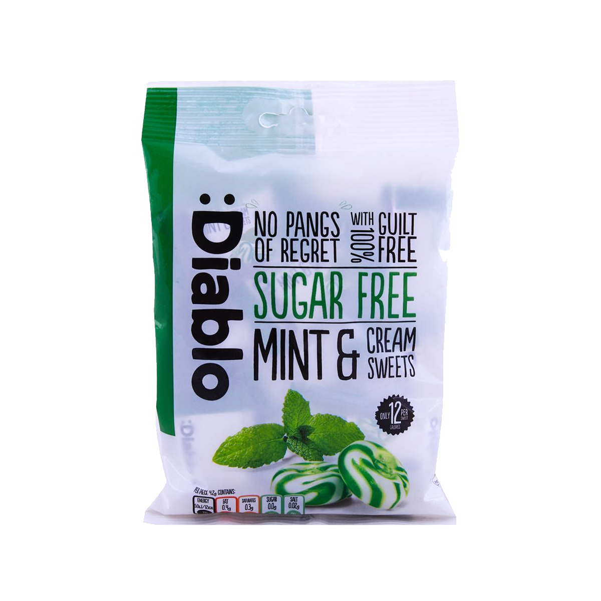 Diablo Sugar Free Mint Cream Sweet 75gm