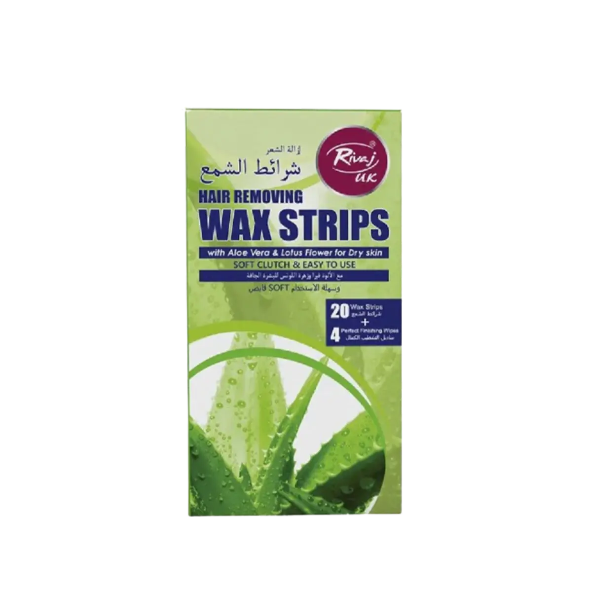 Rivaj Hair Removing Wax Strips With Aloe Vera