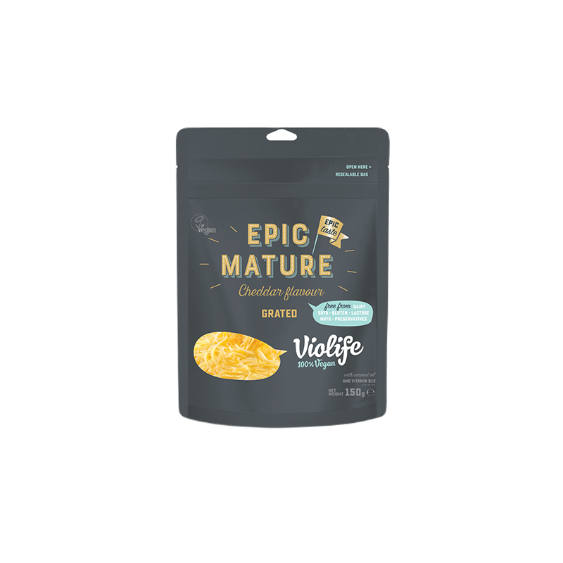 Violife Chees Mature Grated Cheddar Flavour 150g