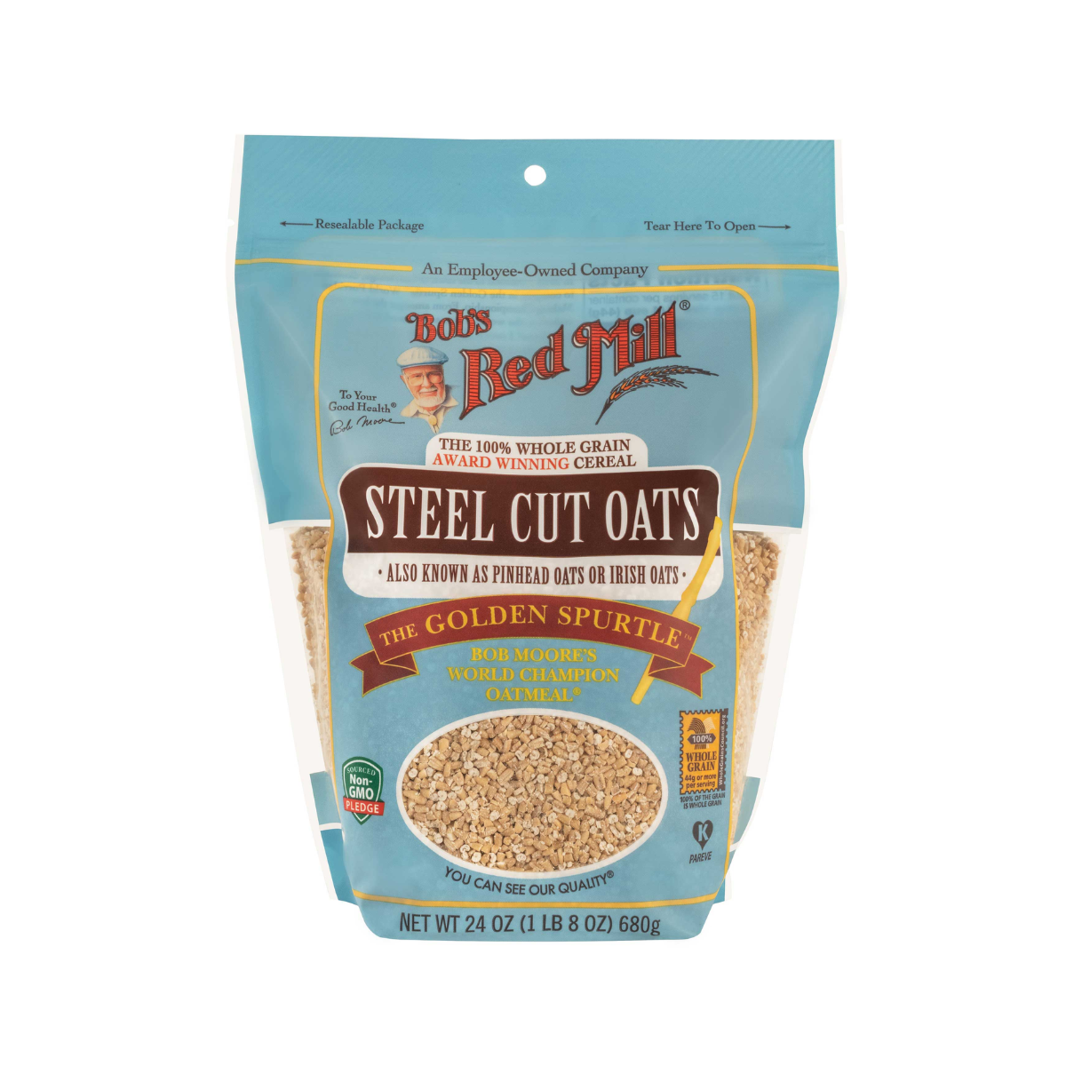 Bob's Red Mill, Shipper Steel Cut Oats 9Cs, Case Of 36, 24 oz