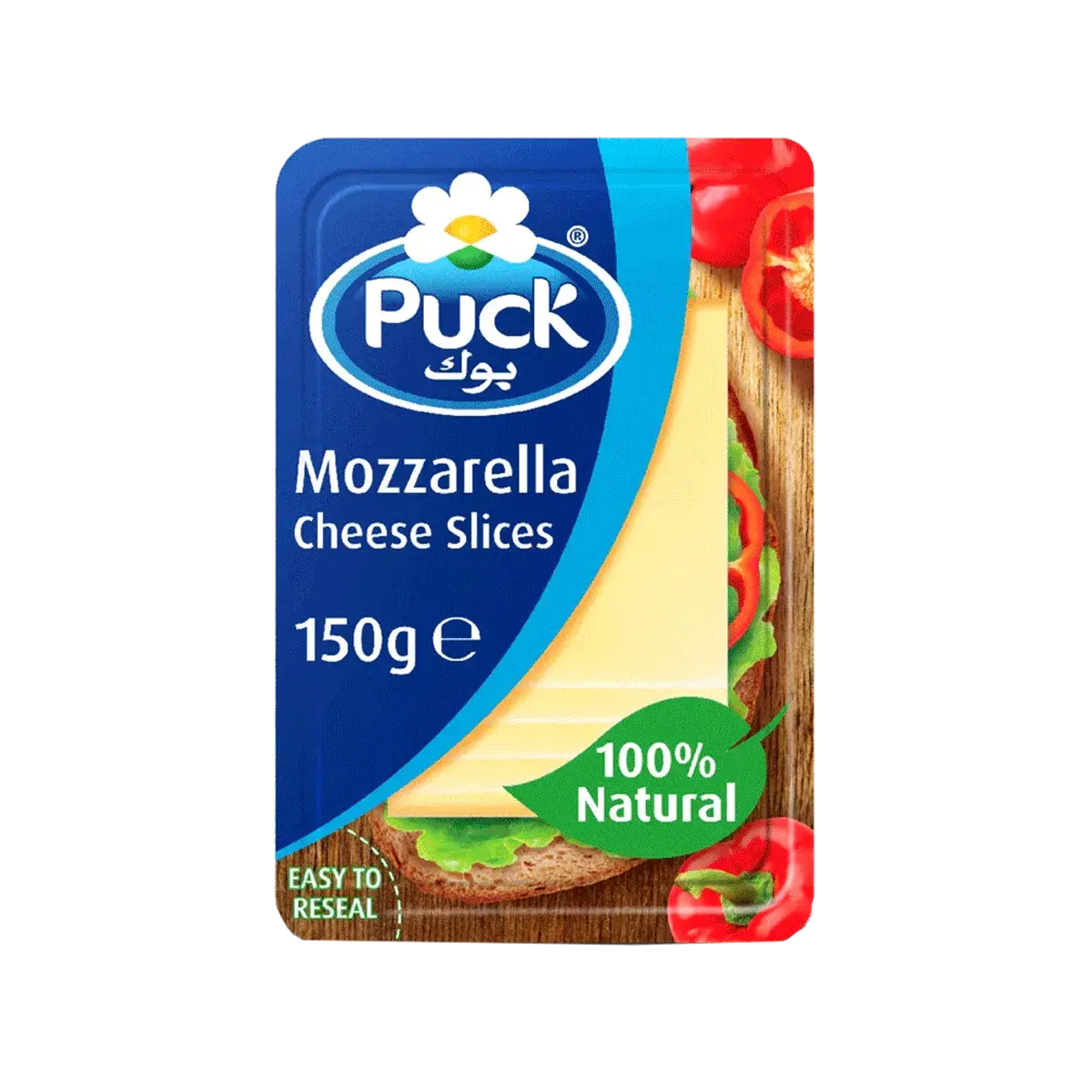 Puck Natural Mozzarella Cheese Slices 150G