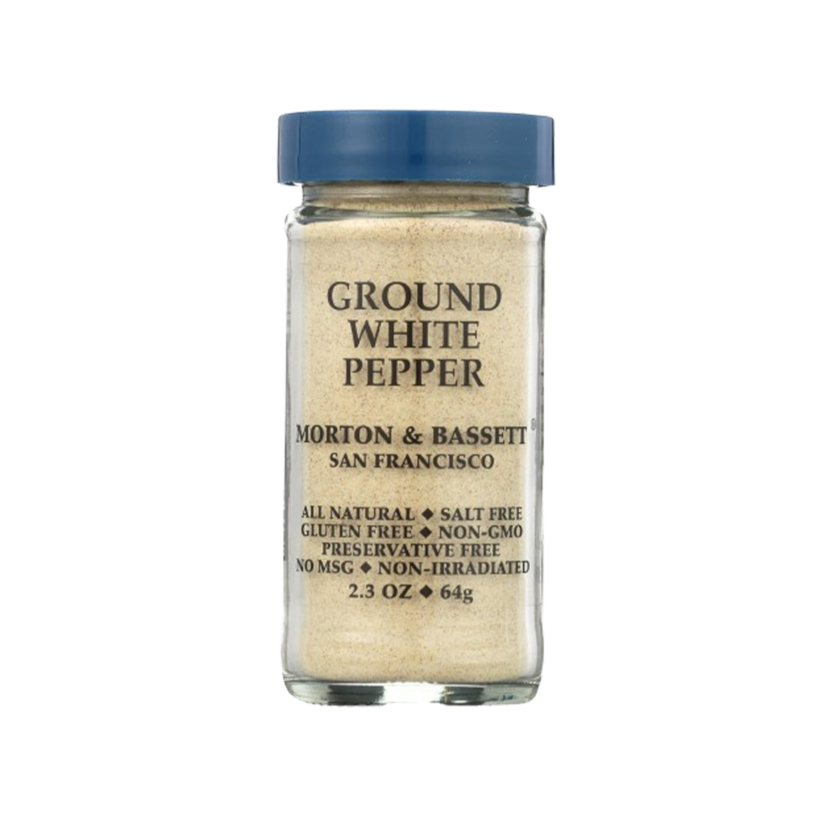 Morton & Bassett, Seasoning Ground White Pepper, Case Of 3, 2.3 oz