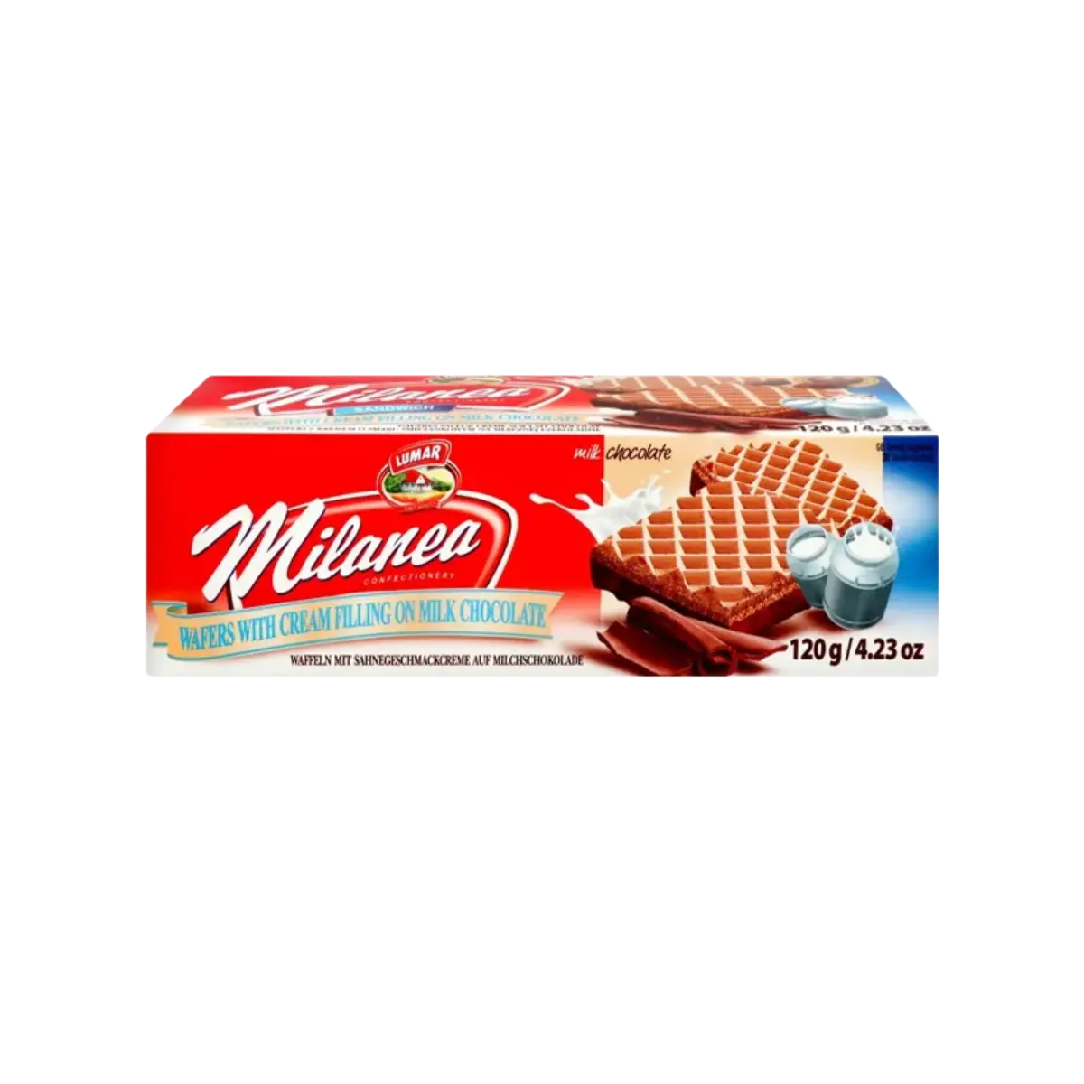 Lumar Milianea Sandwich Milk Chocolate Waffer 120G