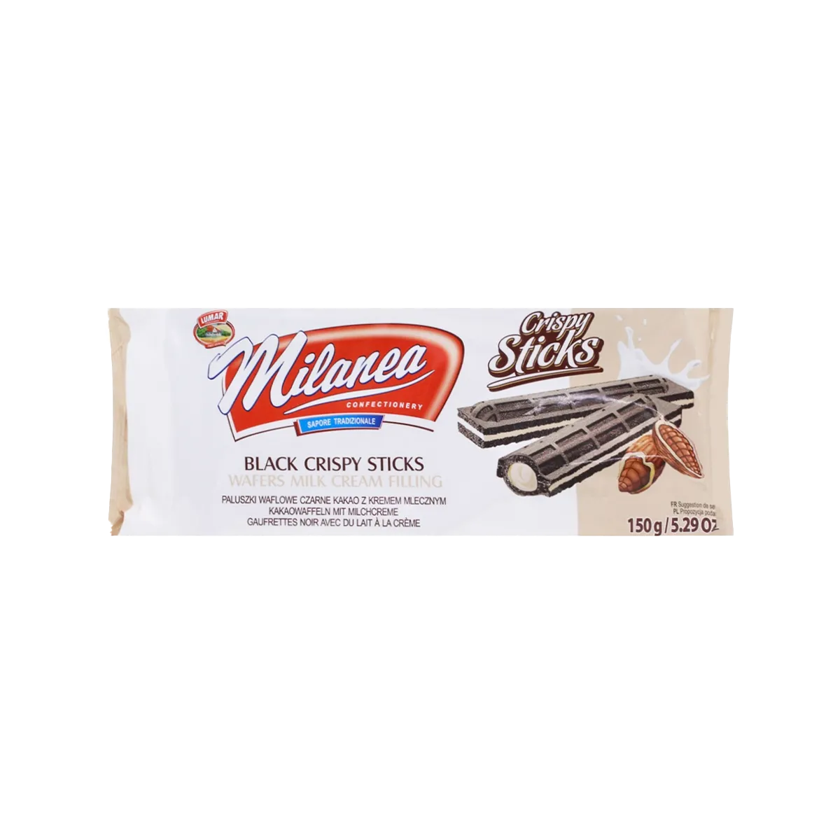 Lumar Milanea Crispy Waffers Cream Chocolate 150G