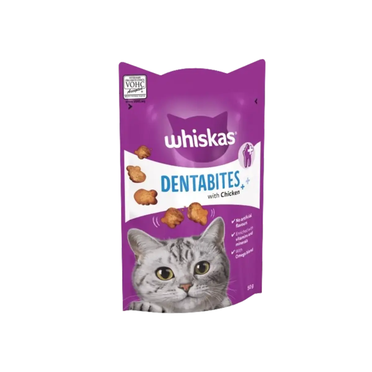 Whiskas Dentabites Cat Treats Chicken 50G