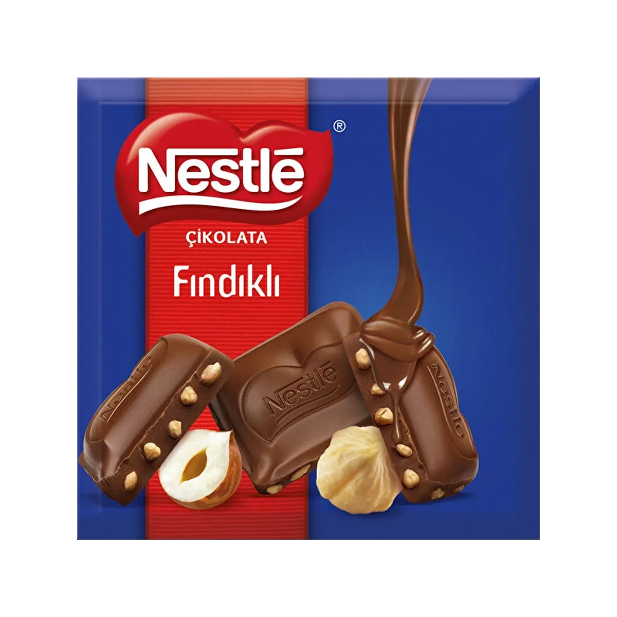 Nestle Classic Sütlü Fındıklı Kare Çikolata 65g