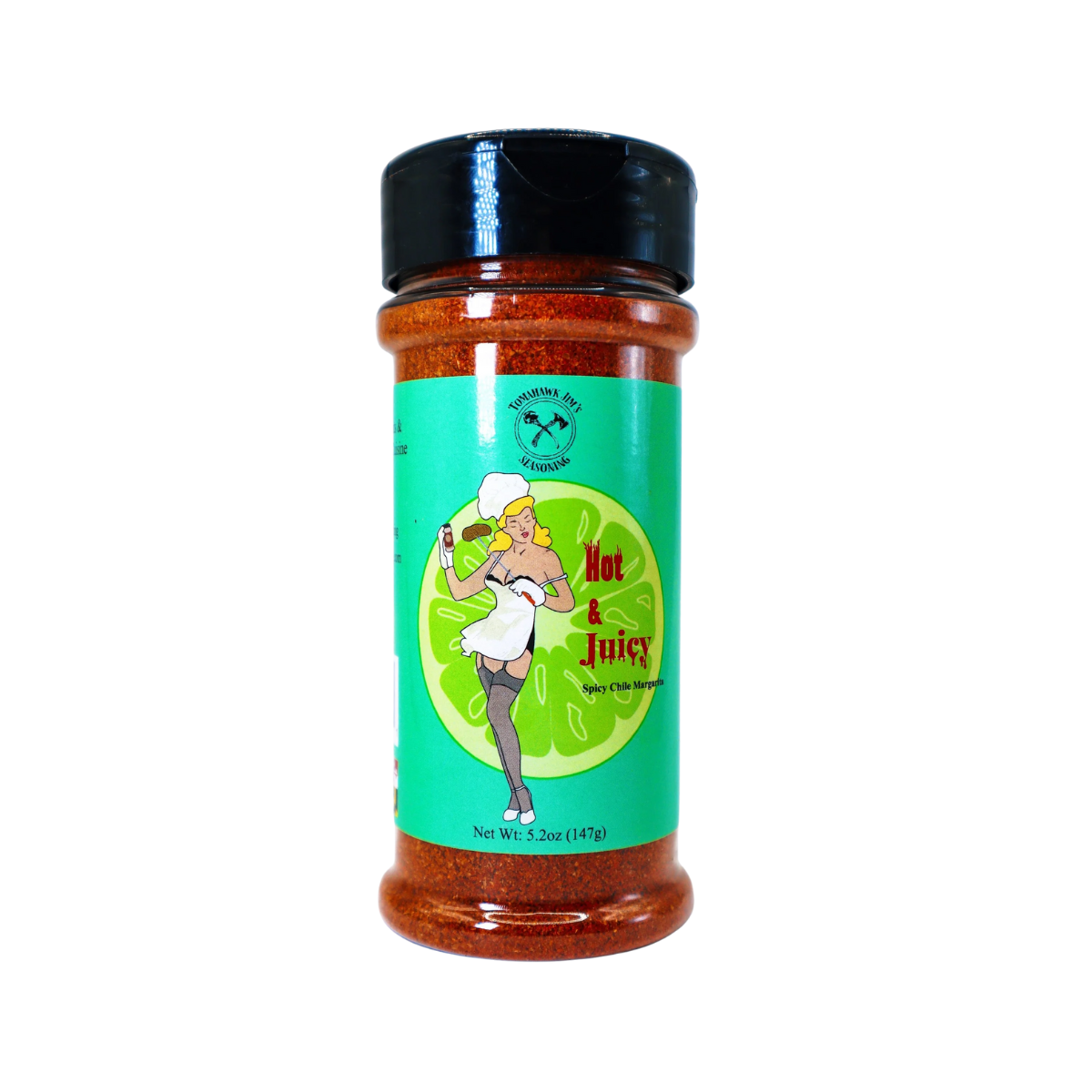 Tomahawk Jim's Seasoning - Hot & Juicy - Case of 12 - 5.2 oz