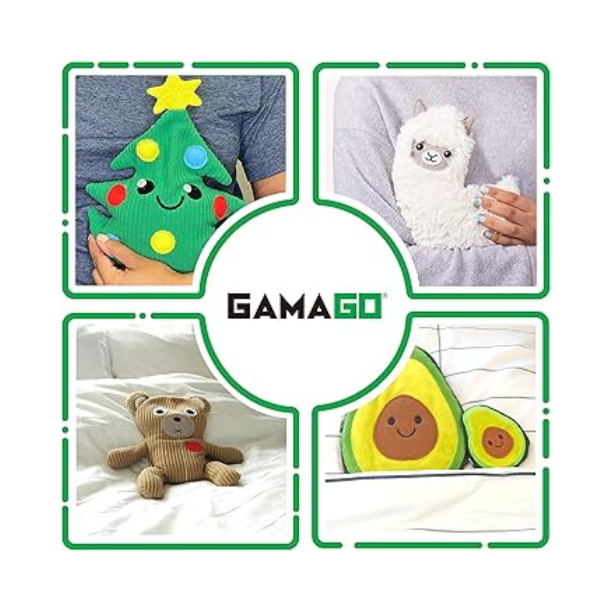 GAMAGO - Gamago Heatable Pillow Plush Multicolored Case of 4 - 1 piece