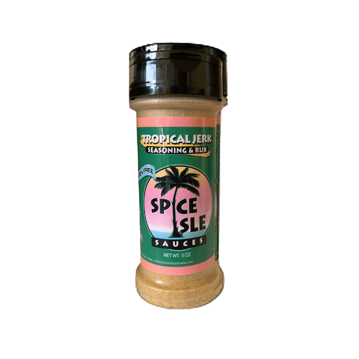 Spice Isle Sauces Tropical Jerk Seasoning & Rub-Caribbean Seasoning Blend with Scotch Bonnet Pepper-5 oz.