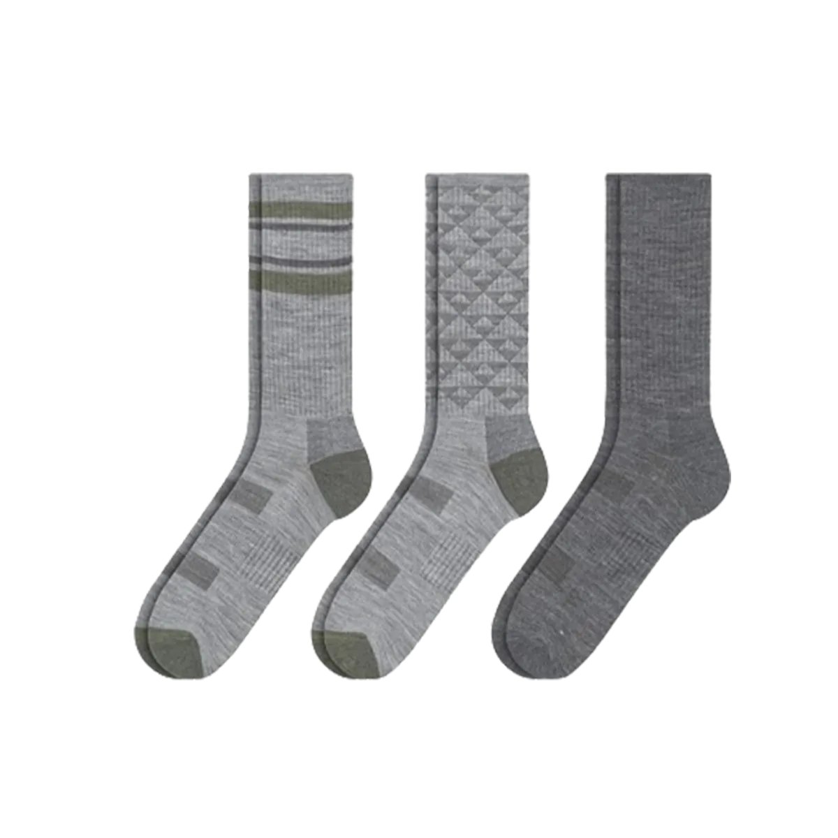 George Casual Cotton socks Soft 3 pair 6/8.12 GREY