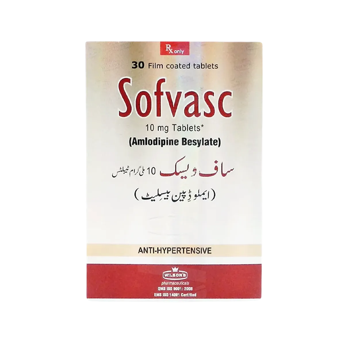 Sofvasc (Amlodipine) Tablets 10mg ~ Wilsons