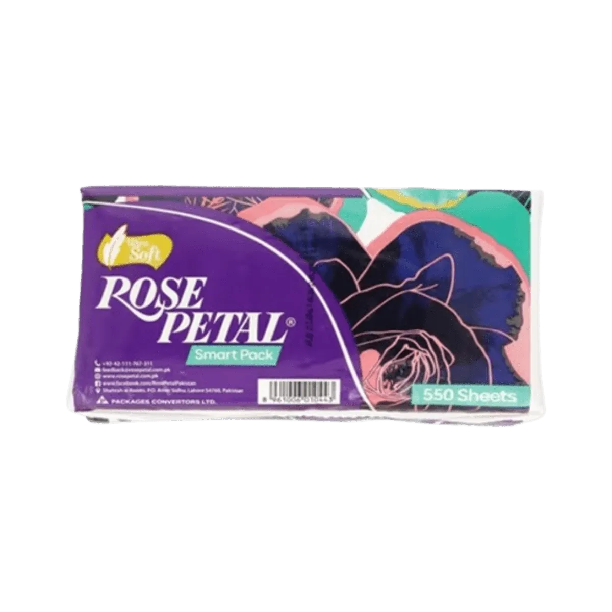 Ultra Soft Rose Petal Smart Pack 550 Sheet
