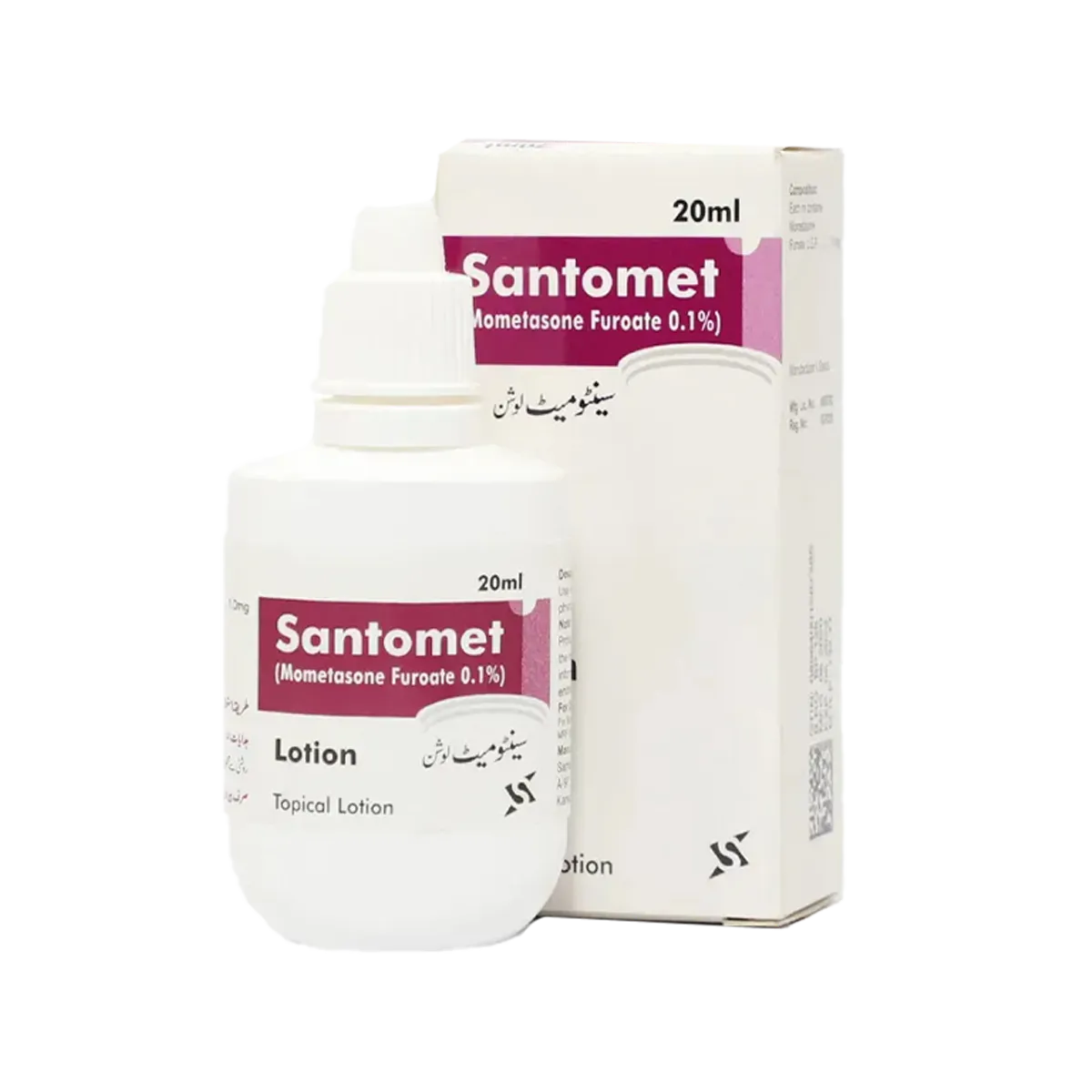 Santomet (Mometasone Furoate) Lotion 20Ml