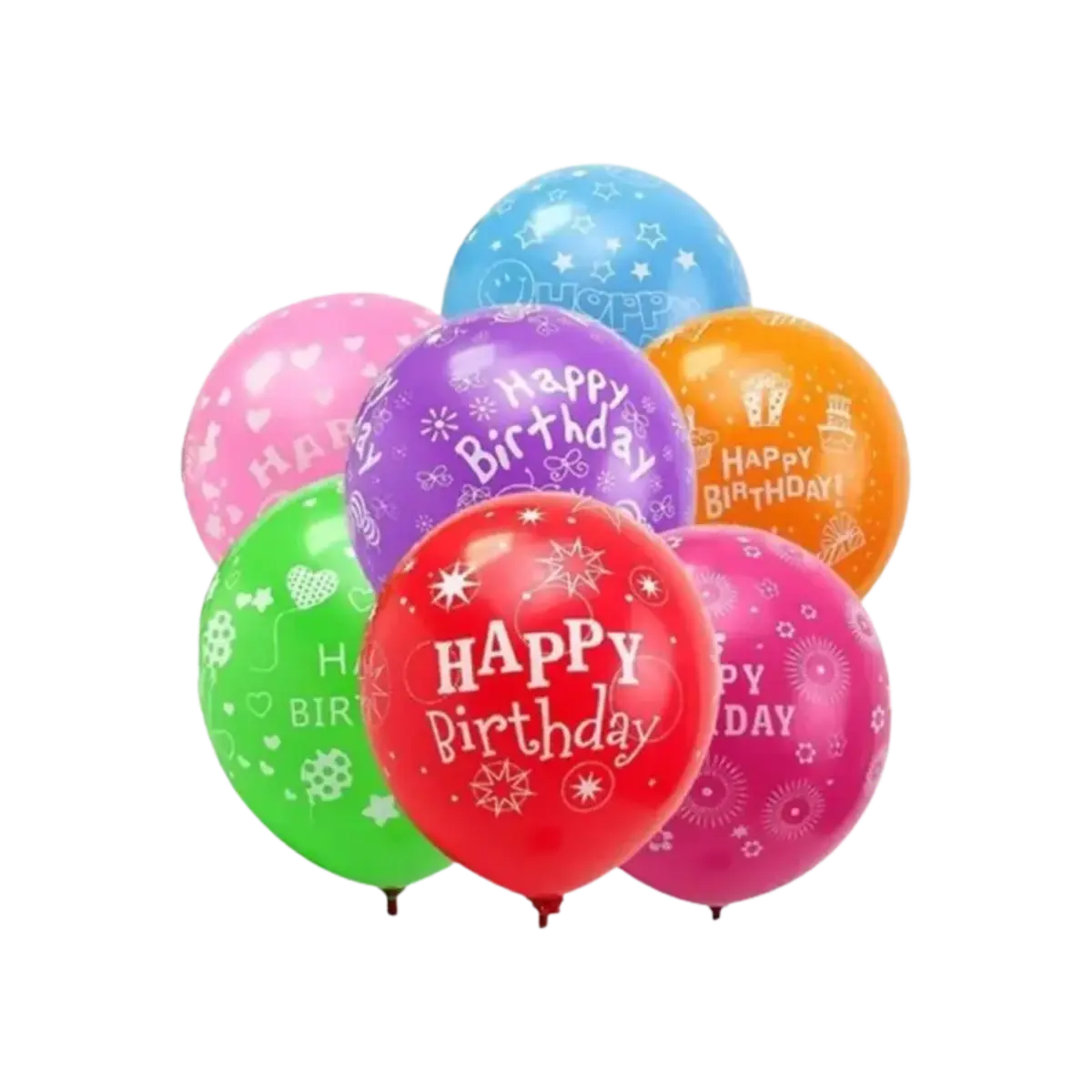 Hbd Party Ballons 100Pcs