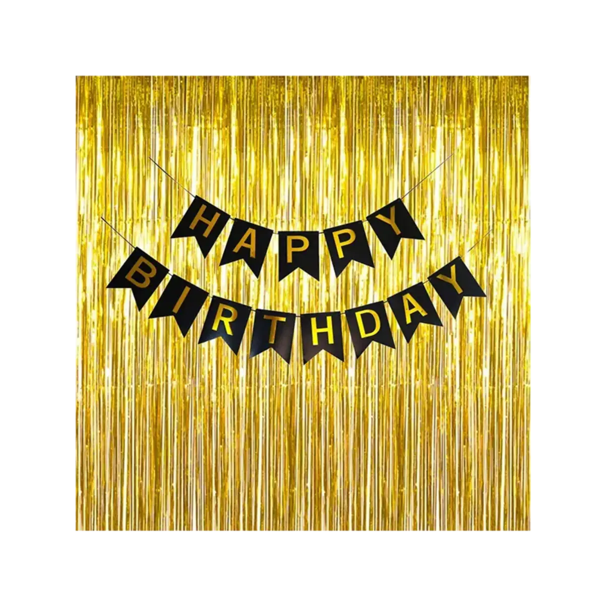 Birhtday Foil Fringe Curtain