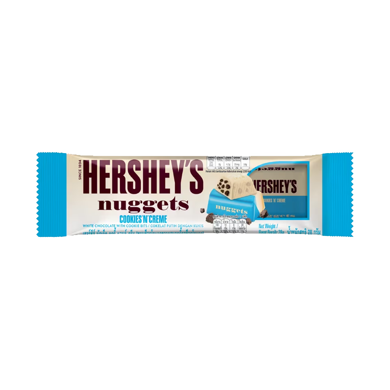 Hersheys Nugget Cookies n Cream Bar 28g