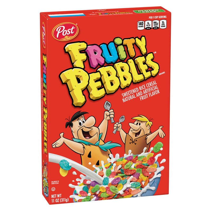 Post Fruit Flavoured Cereal, Fruity Pebbles 311g