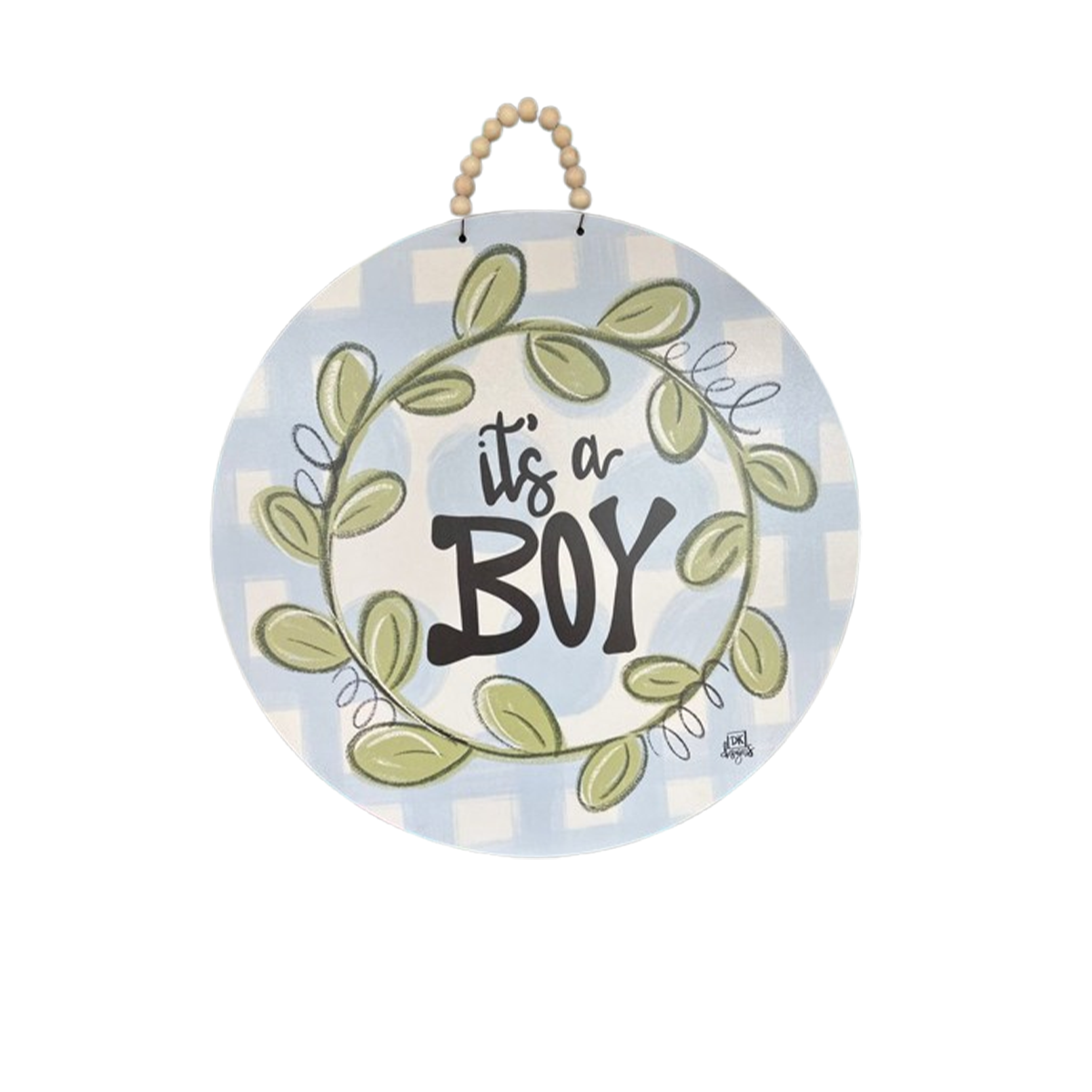 Imagine Design It's a Boy Baby Dimensional Seasonal Door Hanger, 14"x14"x1/4"