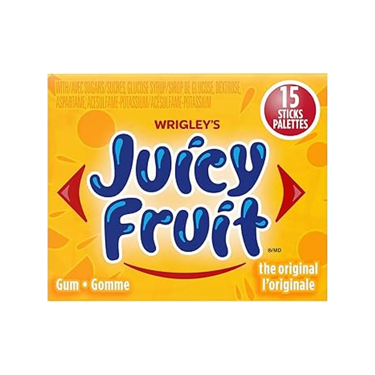 Wrigleys Juicy Fruit Gum (15Sticks)