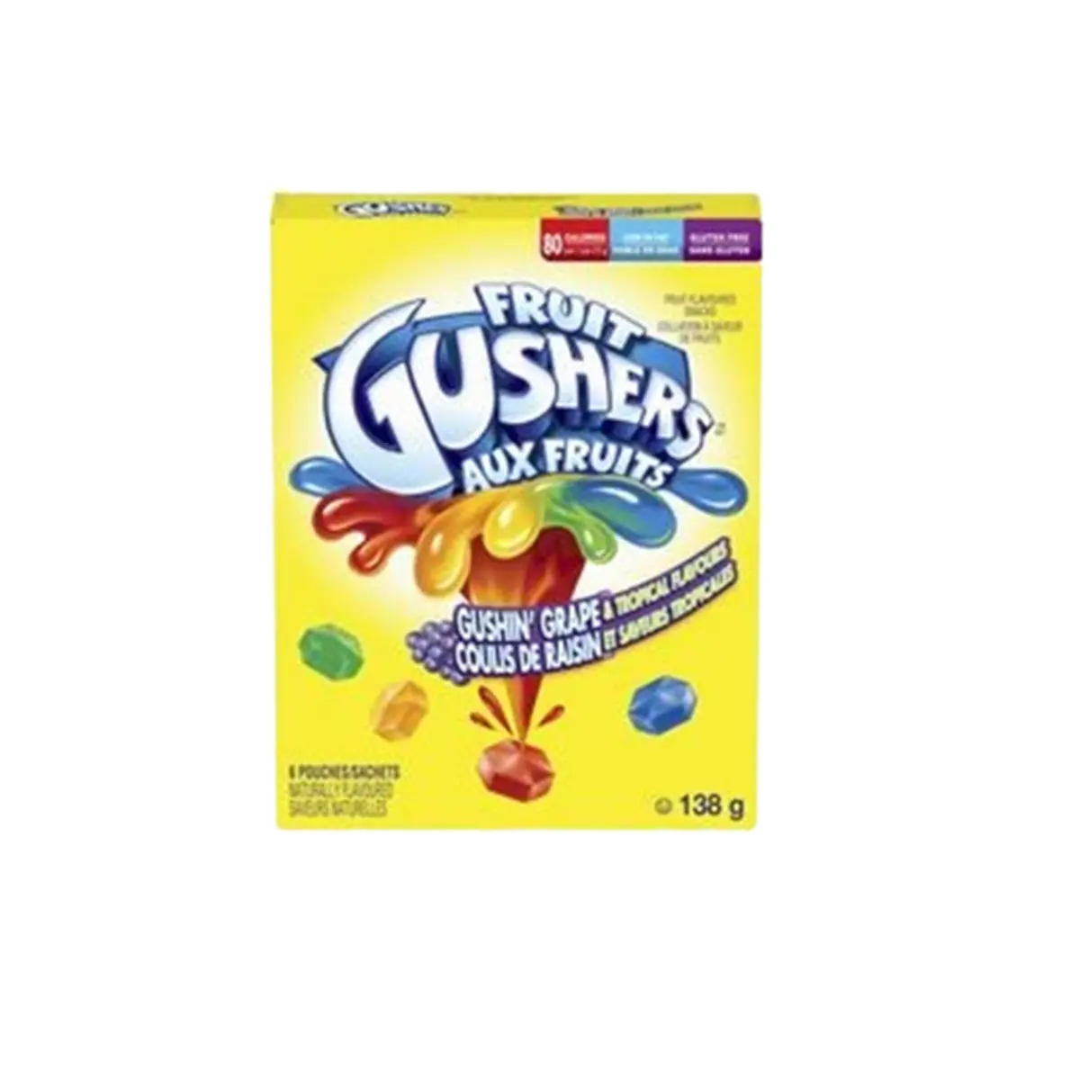 Fruit Flavoured Snacks Variety Pack, Gushers Fruit 138G