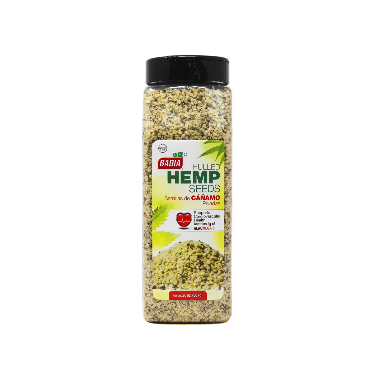 Badia Hemp Seeds Hulled, Case Of 4, 20 oz